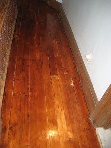 After picture of hallway floor